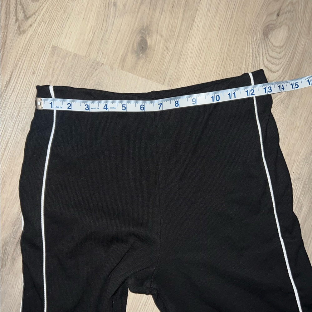 ASOS DESIGN Ribbed Capri Pants with Contrast Piping Size S NWT - Picture 4 of 9